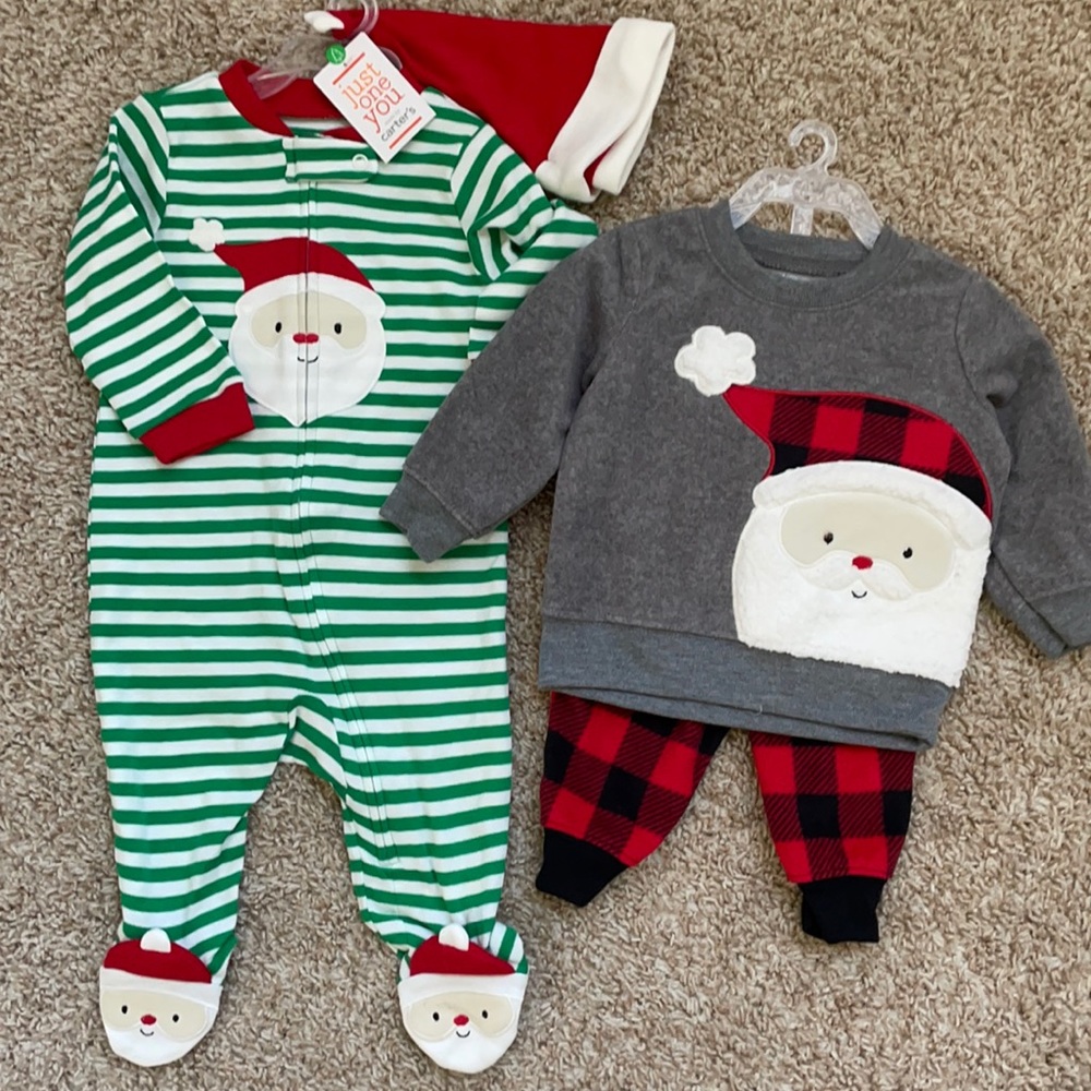 Brand New Santa christmas set 6 months